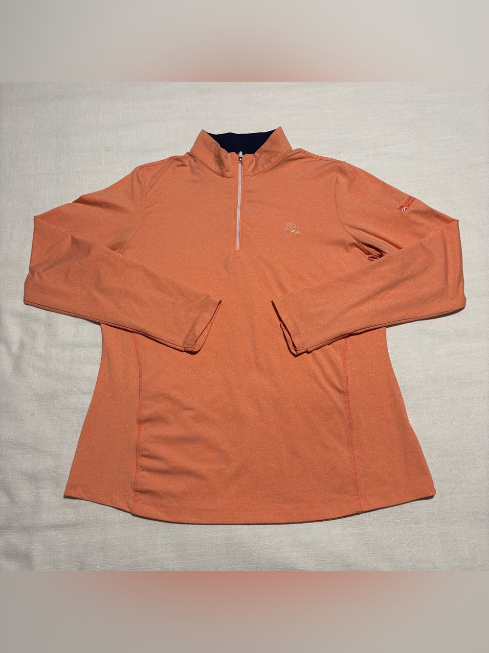 Women’s Rhoback Quarter Zip Pullover | Orange | Size Large | READ